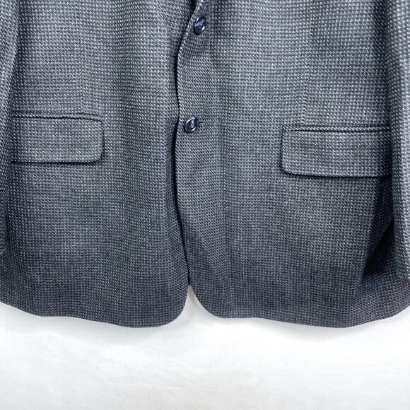 Vintage Bernhard Altmann Dark Grey 100% Lambswool Blazer Sport Coat 44R - Picture 3 of 12